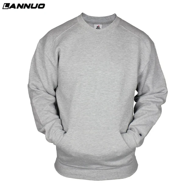 mens crew neck sweatshirt with kangaroo pocket