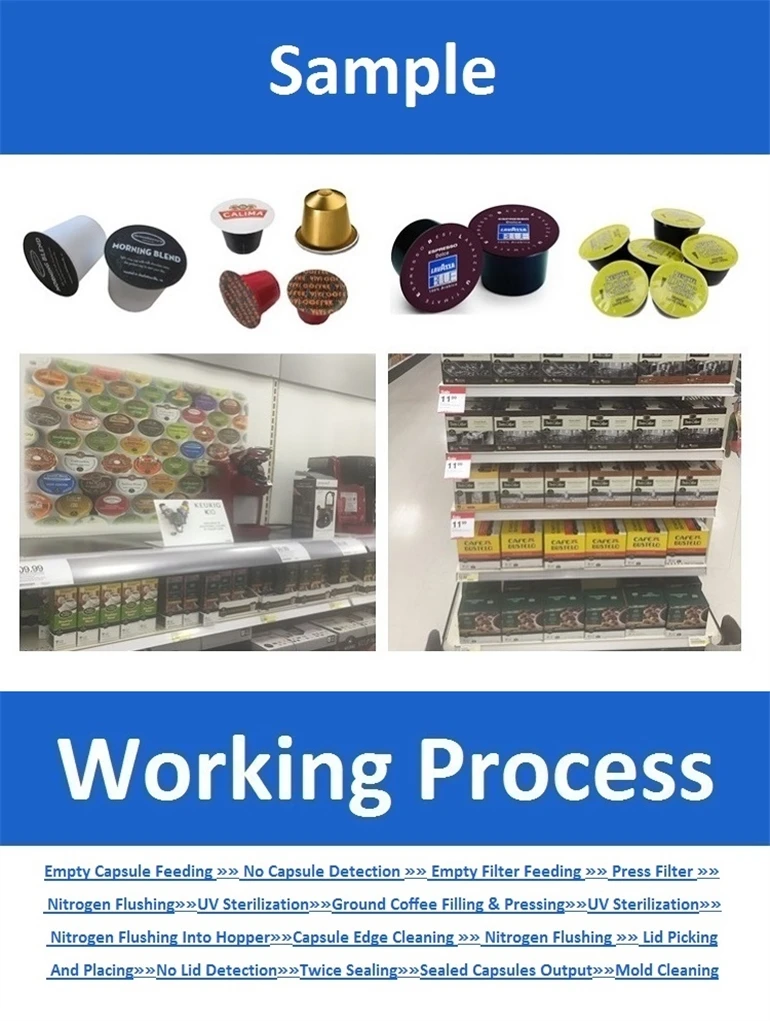 08 KFP-8 Automatic K-CUP coffee capsule filling and sealing machine
