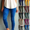 Ecowalson Best Selling Women's fashion casual slim tight elastic pants plus size XXXXXL