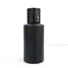 Empty round clear glass perfume bottle 50ml thick bottom round shape glass perfume bottles with pump and cap