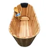 cheap price solid wood bathroom adult custom size standing bath tub
