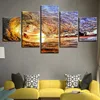 wall art 5 panels oil painting on canvas giclee print gallery wrap modern home decor ready to hang