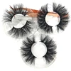 Dramatic long mink lashes 25mm luxury private label custom package real siberian 3d mink eyelashes