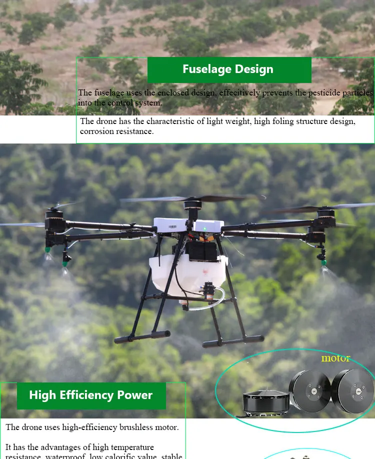 Jmrrc Capacity 15kg Heavy Lift Drone Agriculture Sprayer With Autopilot