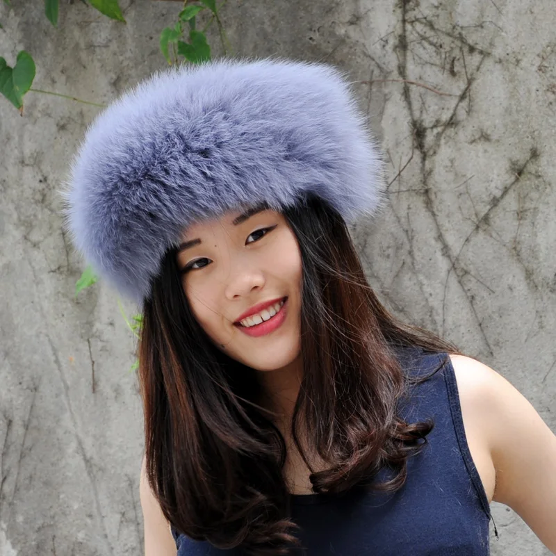 NEW BLACK RANCH MINK FUR HEADBAND NECK WRAP SCARF