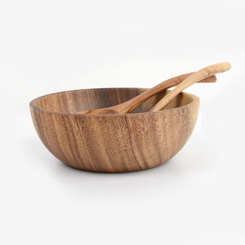 Ironwood Large Acacia Wood Salad Bowl