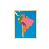 New Design Toys Montessori Geography Puzzle Map South America Teaching Equipment Educational Toys