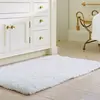 White Latex Backed Microfiber Memory Foam Bath Mat