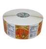 Custom logo printing roll sheet packing barcode clear PVC PET Vinyl Paper die cut adhesive label sticker