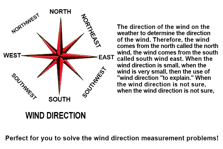 Hot sale Polycarbon weather sensor/wind direction sensor