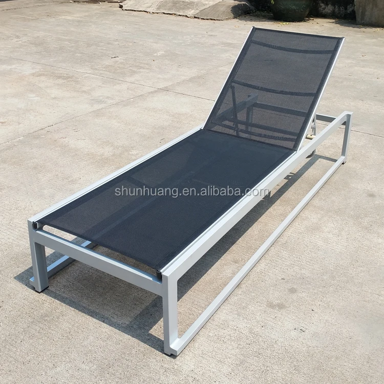 Outdoor Chaise Lounger Rattan Aluminum Beach Sun Chair Outdoor Chaise Lounger Rattan Aluminum Beach Sun Chair