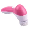5 in 1 beauty care massager skin exfoliator private label electric face spin brush facial cleaner brush