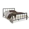Amy Metal Queen Spindle Bed frame in black metal base guest bed