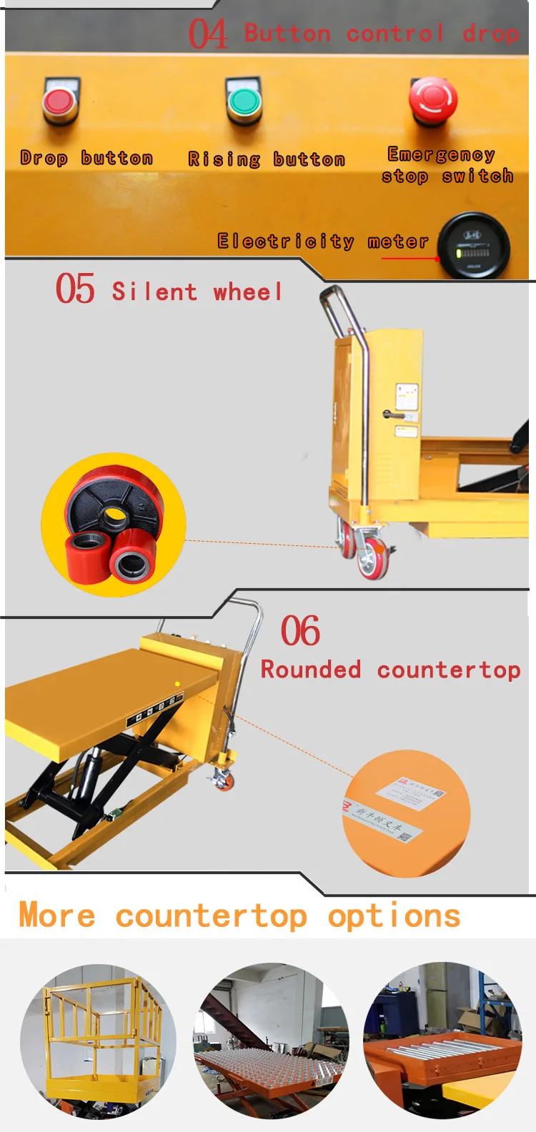 1 ton electric lift table manufacturer double shear hydraulic platform