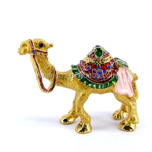 Metal Camel For Storing Small Jewelry Indian Trinket Jewelry Box (m4172