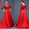 2016 The Most Sophisticated Design Elegant Long Sleeve Pretty Red Carpet Dresses