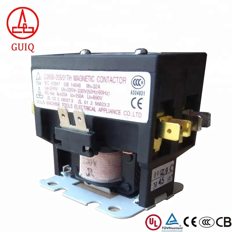 CJX9B-25S/D AC 220V Air Conditioner Coil Magnetic Contactor 