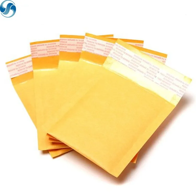 Yellow Kraft Bubble Envelopes a4. Набор декоративных мини конвертиков Yellow & Orange Neon.