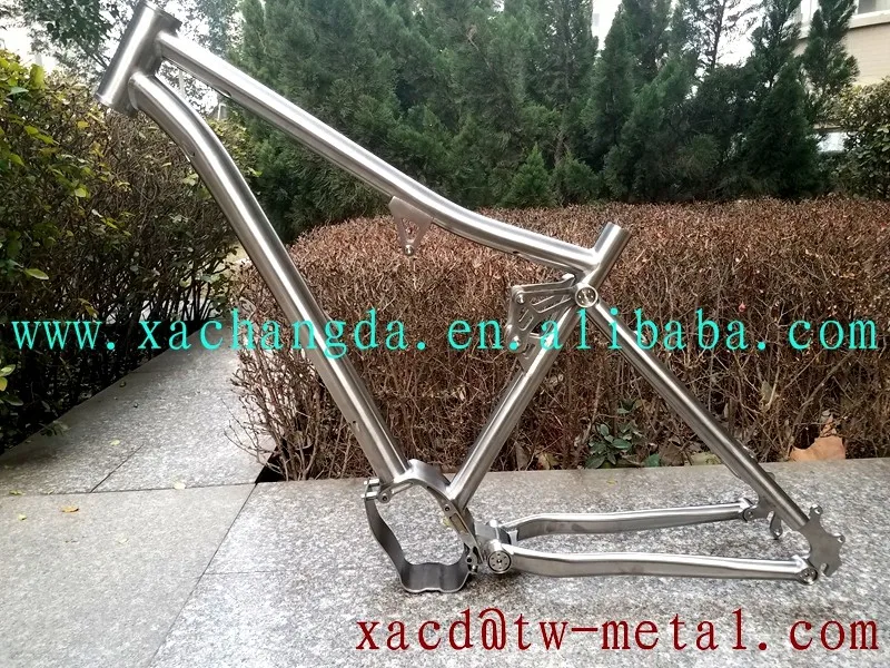 Titanium Full Suspension Mountain Bicycle Frame Titanium Suspension