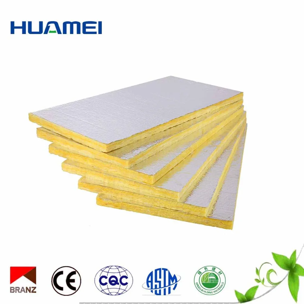 Soundproof Fiberglass Wool Board Insulation Glass Wool Board With Fsk