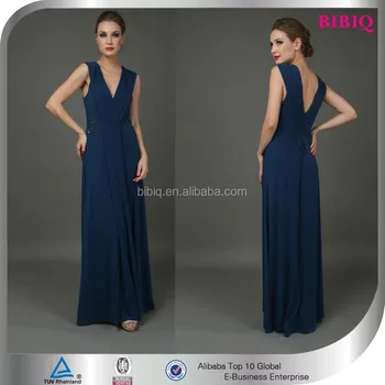 Clothing Manufacturers Overseas Bare Breast Party Dress Blue Red
