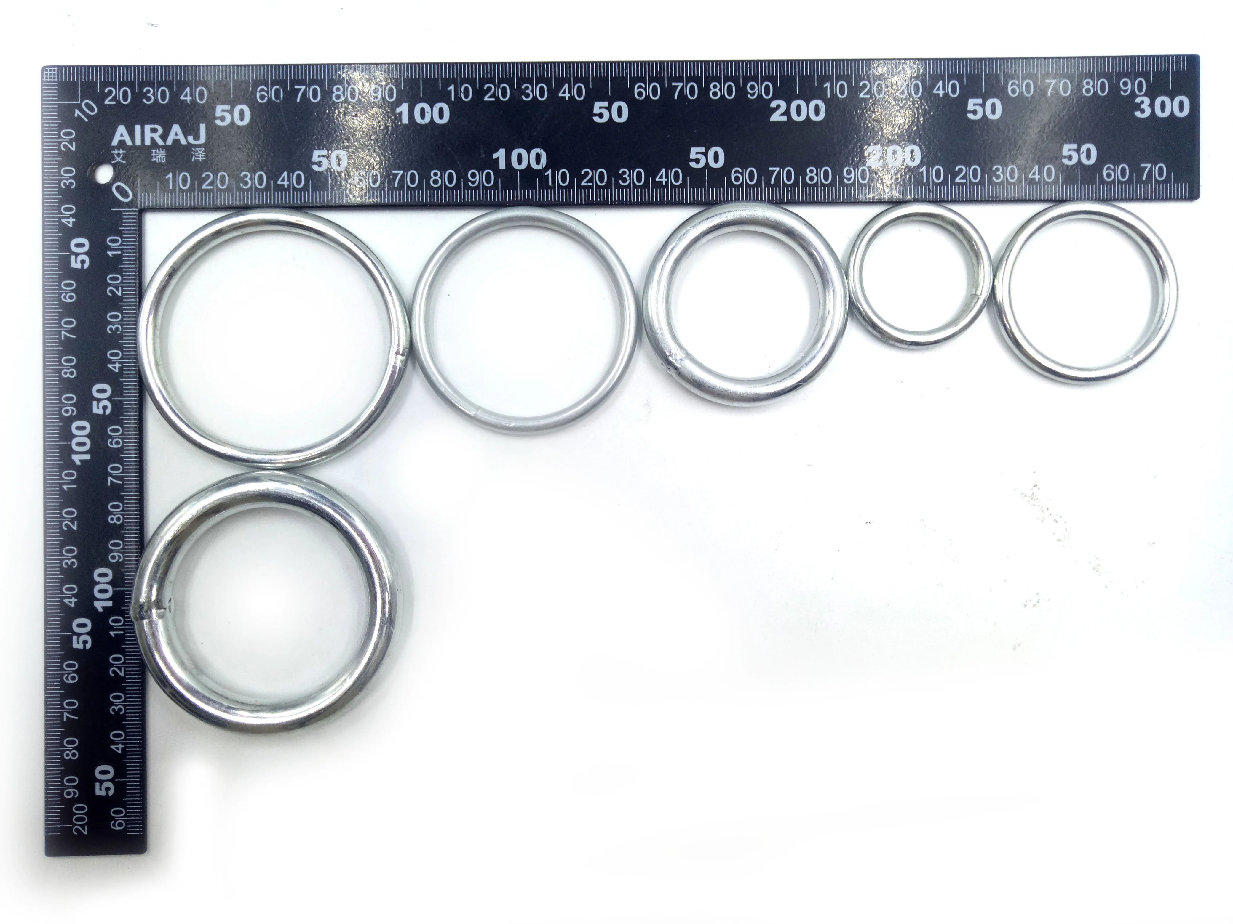 BT-800 Factory Price Custom Size Rigging Hardware Materials 5x50 Galvanized 304 Stainless Steel Welded Round Ring