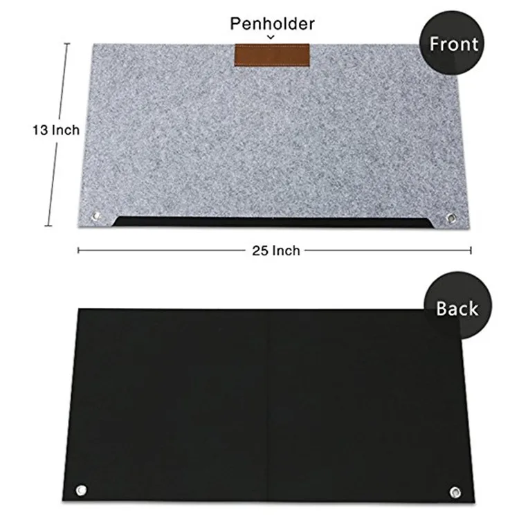 4mm Grey Foldable Felt Keyboard Mouse Pad Large Desk Mat - Buy Felt ...