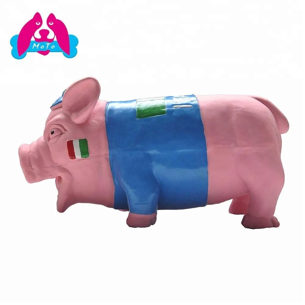 rubber pig dog toy