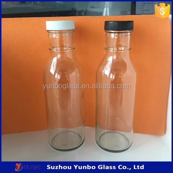 New Arrival 12 Oz Clear Glass Barbeque Sauce Bottles With Plastic Cap Buy Glass Barbeque Sauce