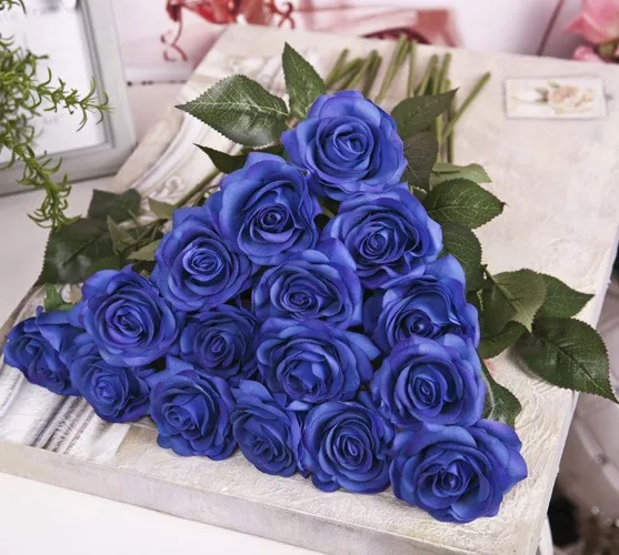 Lfr057-white Decorative Rose Flower Hot Sale Royal Blue/pink/red