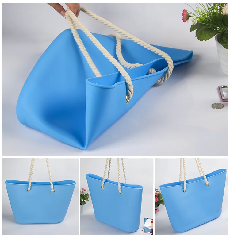 New design comfortable storage silicone tote work Bags Ladies Handbags 17