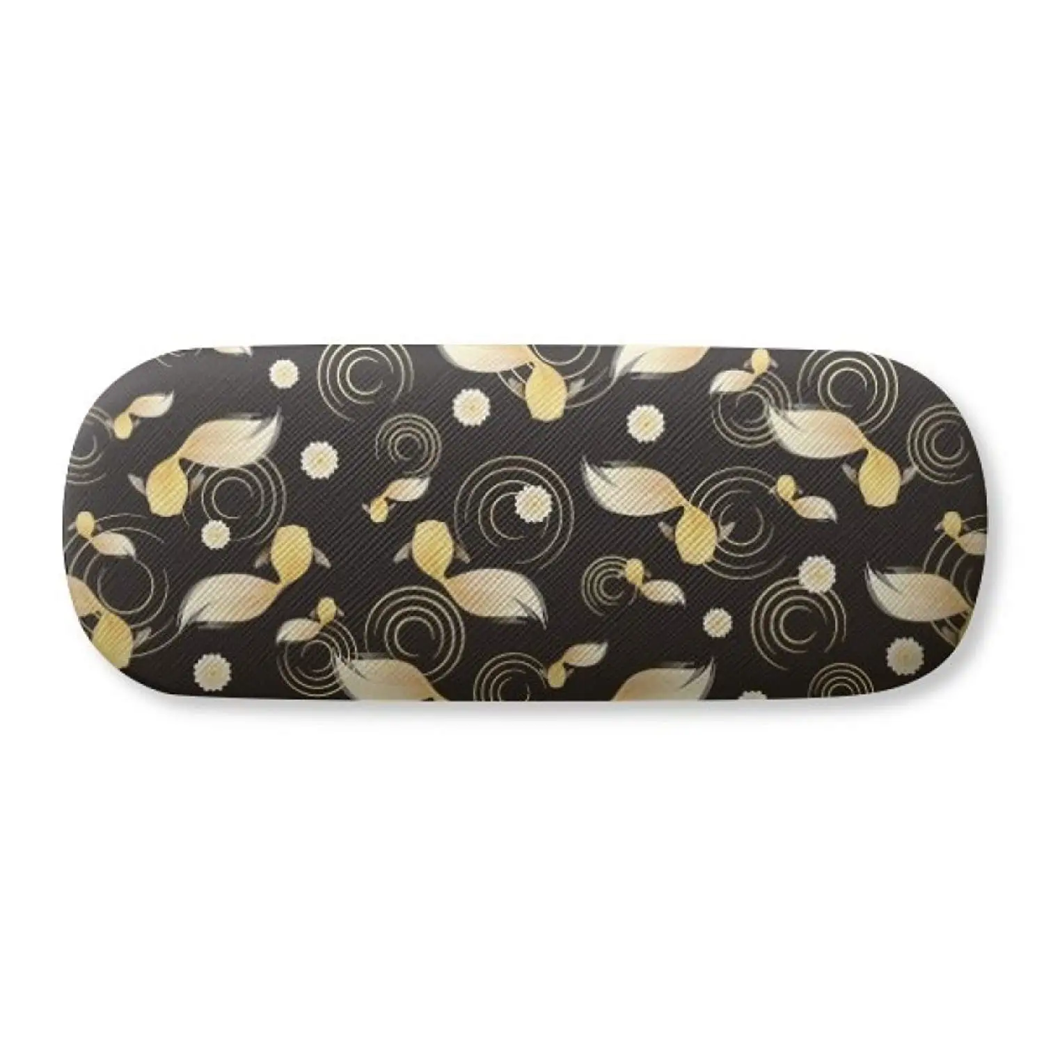 Ukiyo-e Wing Carp Bird Japan Glasses Case Eyeglasses Clam Shell Holder Storage Box