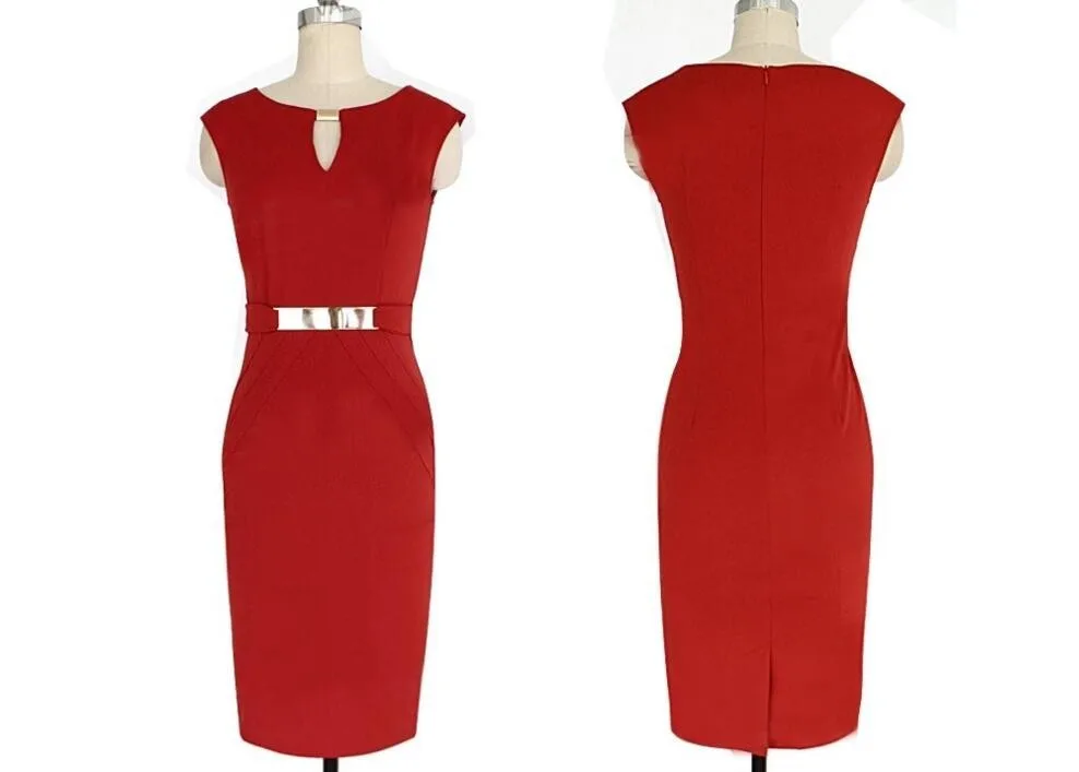 Красное Платье Карандаш фото 10