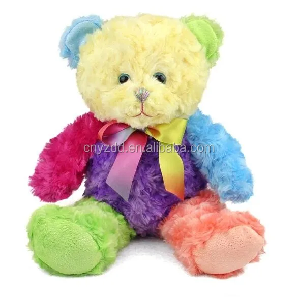 rainbow colored teddy bears