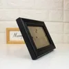 Black color 4*6 inch photo frame wholesale walnut frame with ECO-painting no matting