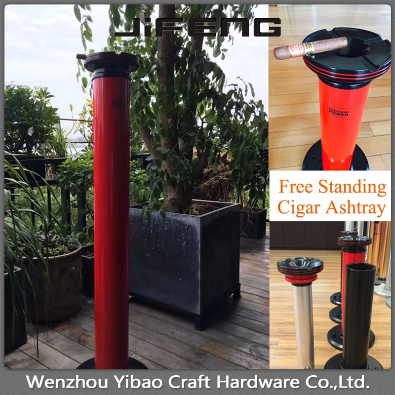 Jifeng Professional Manufacture Aluminum Outdoor Cigar Ashtray Stand