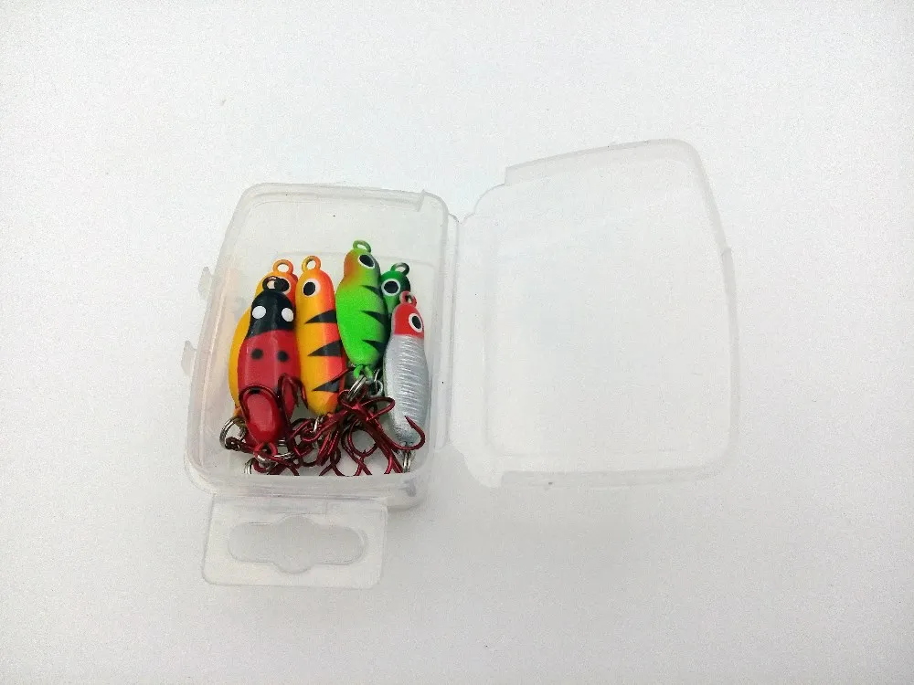 2016 New Arrive 8pcs/lot Ice Fishing Hook Ice Jig Lead Jig Head Hard