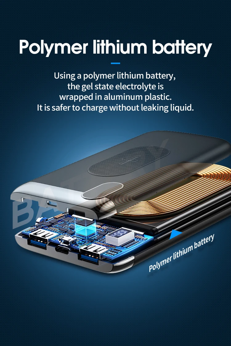 Joyroom 10000mah wireless charger powerbank super slim power bank - ANKUX.COM