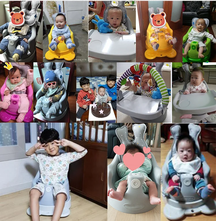 Baby seat Export to South Korea Children's portable dining chair PU 3 in 1 baby dining chair