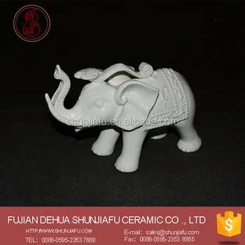 White Ceramic Elephant Good Luck Stunning Statue Figurine New 2016 White Ceramic Elephant Good Luck Stunning Statue Figurine New 2016