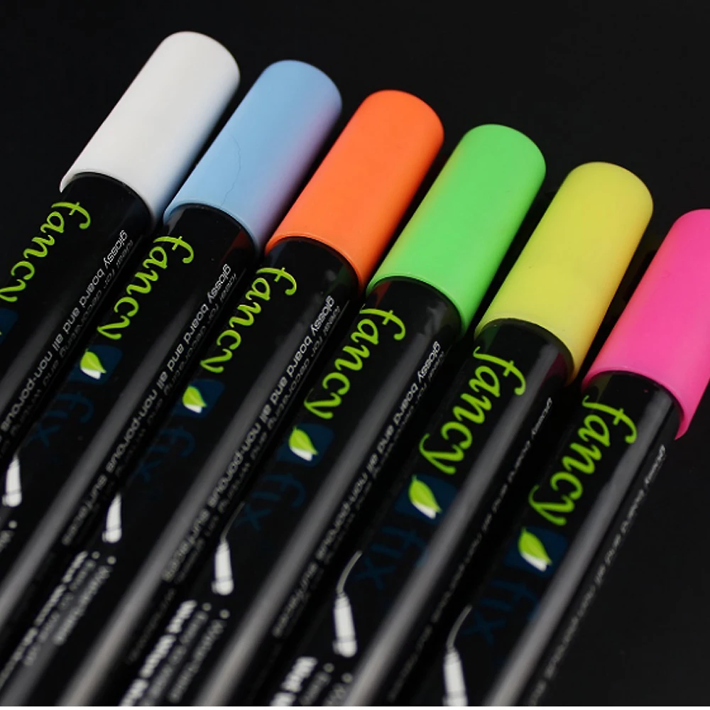 Неоновые цвета маркеров. Оттенки неоновых фломастеров. Мокрые фломастеры. Маркеры, ручки, плоттеры. Мокрые фломастеры.