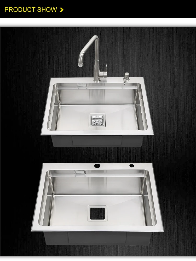 Aifia Factory Single Bowl Kichen Sinks Stainless Steel 304 Used Kitchen   HTB1H8igdeySBuNjy1zdq6xPxFXaa 