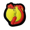 Customized badge clothing cap stickers blood pvc soft rubber patches
