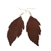 Personalized Fashion Jewelry Wood Leaf Earrings