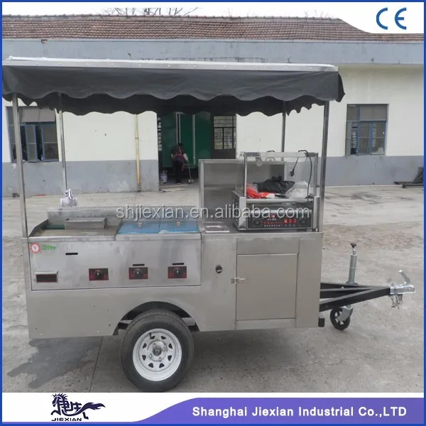 Hamburger hot dog carts mobile churros cart for sale