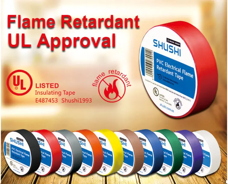 Ul Flame Retardant Vinyl 3/4" X 10y Electrical Insulation Pvc Tape