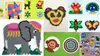 Hama Midi Beads Pegboard - Elephant, Dog, Duck, Teddy, Car, Heart, Girl, Boy, Whale, Turtle, Dinosaur, Aeroplane