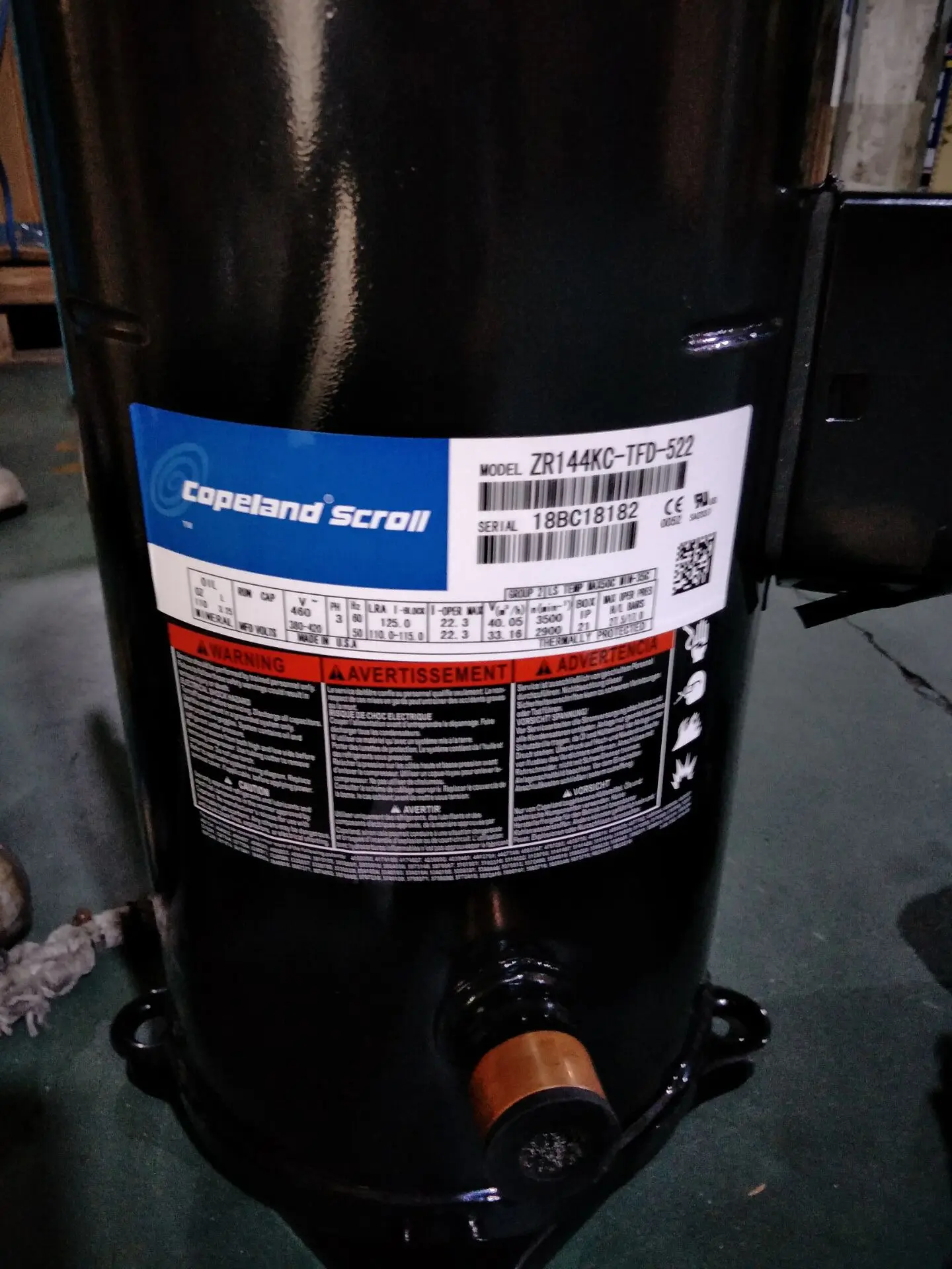 Scroll Zr144kctfd522 Copeland Zr144 Compressor Buy Copeland Zr144
