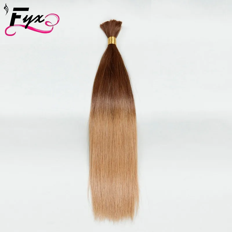 2017 China Supplier Straight Ombre Human Braiding Hair Bulk