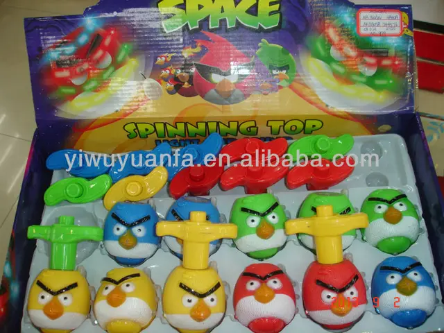 angry birds spinning top